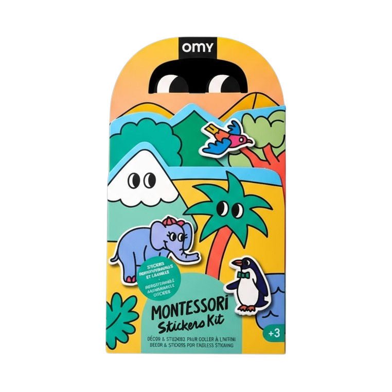 PEGATINAS REUTILIZABLES OMY ·MONTESSORI ANIMALS· - Happy Moments Baby