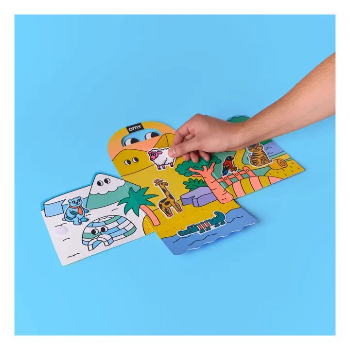 PEGATINAS REUTILIZABLES OMY ·MONTESSORI ANIMALS· - Happy Moments Baby