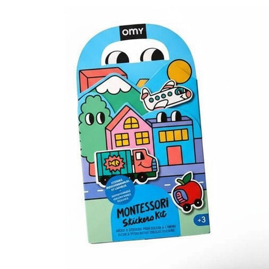 PEGATINAS REUTILIZABLES OMY ·MONTESSORI VROOM· - Happy Moments Baby