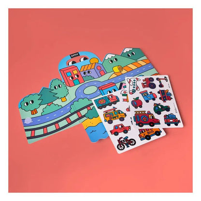PEGATINAS REUTILIZABLES OMY ·MONTESSORI VROOM· - Happy Moments Baby