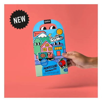 PEGATINAS REUTILIZABLES OMY ·MONTESSORI VROOM· - Happy Moments Baby