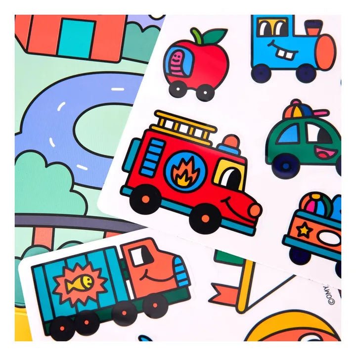 PEGATINAS REUTILIZABLES OMY ·MONTESSORI VROOM· - Happy Moments Baby