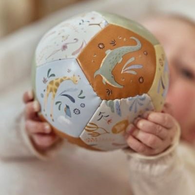 PELOTA MINI BLANDITA LITTLE DUTCH ·SAFARI FRIENDS· - Happy Moments Baby