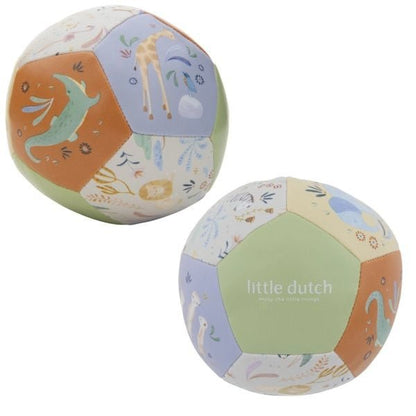 PELOTA MINI BLANDITA LITTLE DUTCH ·SAFARI FRIENDS· - Happy Moments Baby