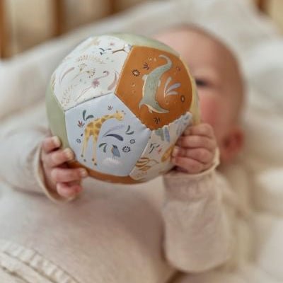 PELOTA MINI BLANDITA LITTLE DUTCH ·SAFARI FRIENDS· - Happy Moments Baby