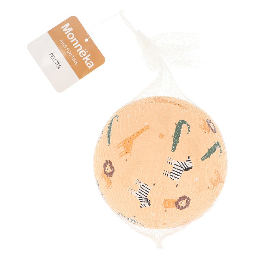 PELOTA PEQUEÑA MONNEKA ·WILD ANIMALS· - Happy Moments Baby