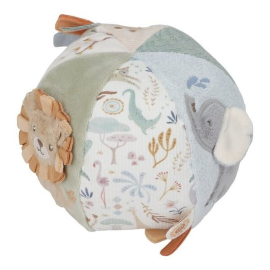 PELOTA SENSORIAL ACTIVIDADES LITTLE DUTCH ·SAFARI FRIENDS· - Happy Moments Baby