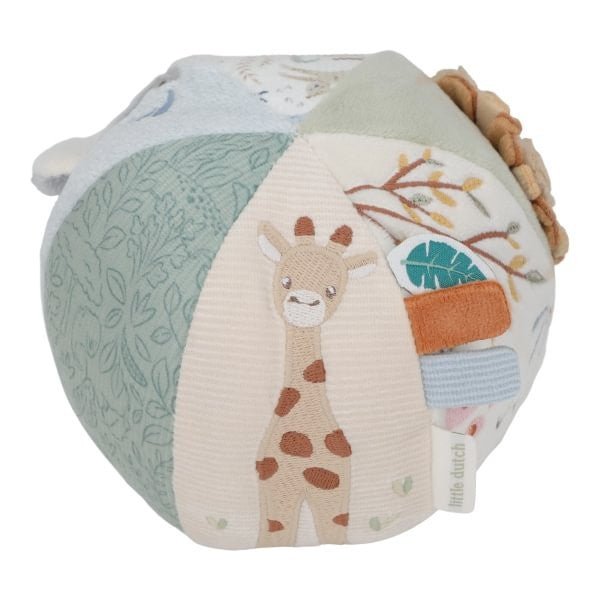 PELOTA SENSORIAL ACTIVIDADES LITTLE DUTCH ·SAFARI FRIENDS· - Happy Moments Baby