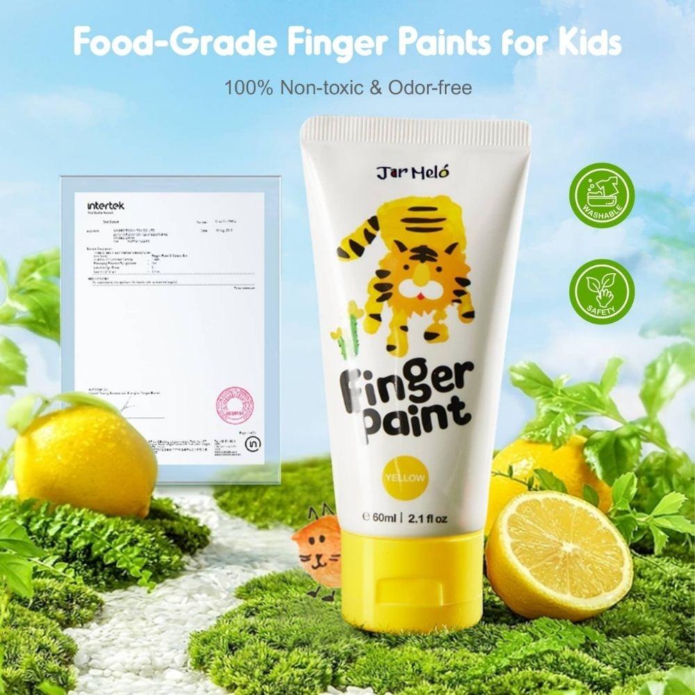 PINTURA DE DEDOS JARMELO ·CUBO 12 COLORES· - Happy Moments Baby