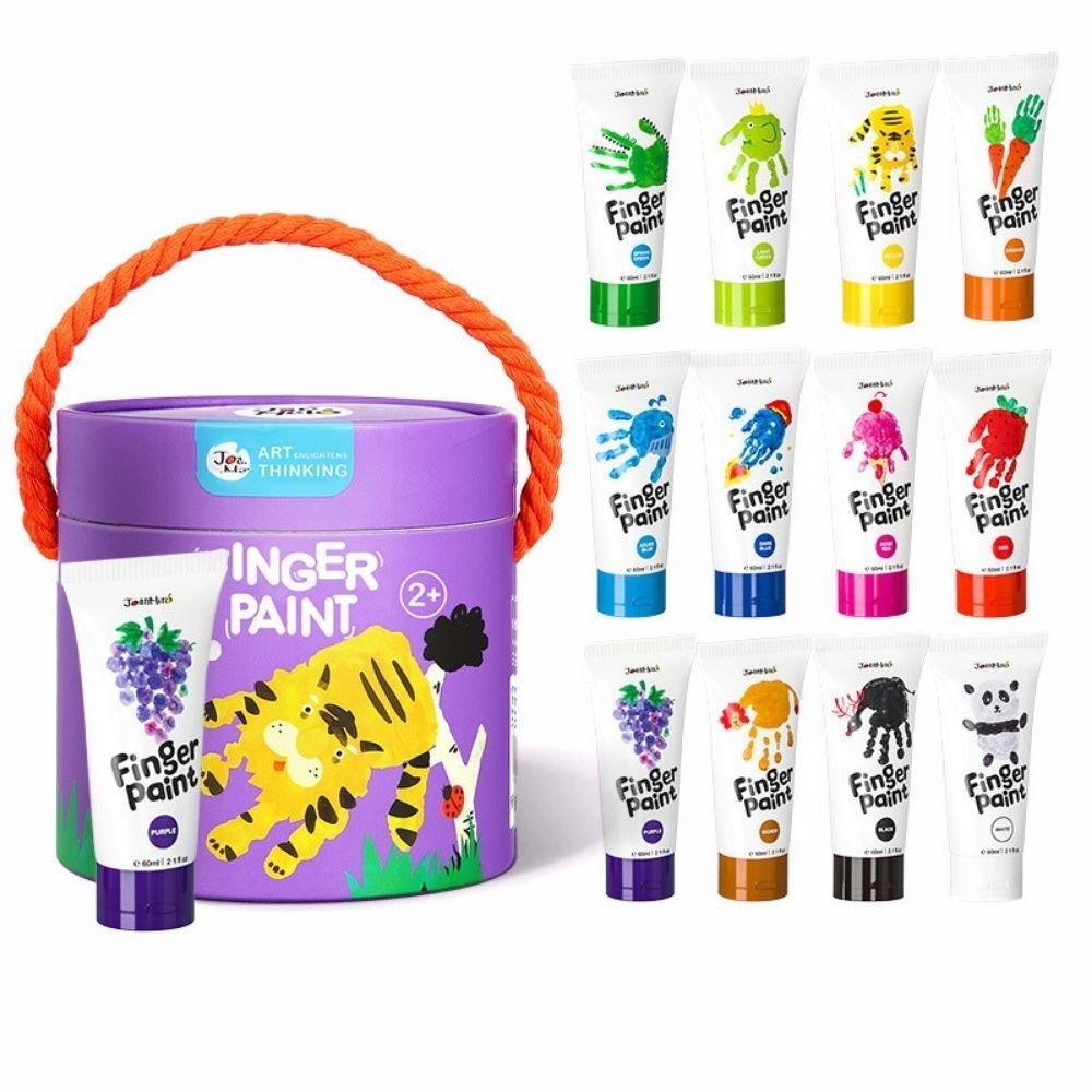 PINTURA DE DEDOS JARMELO ·CUBO 12 COLORES· - Happy Moments Baby