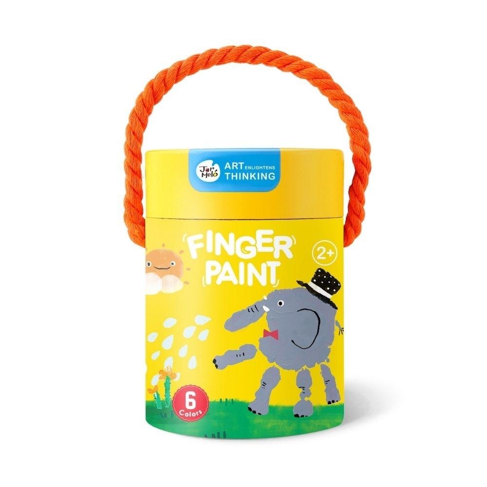 PINTURA DE DEDOS JARMELO ·CUBO 6 COLORES· - Happy Moments Baby