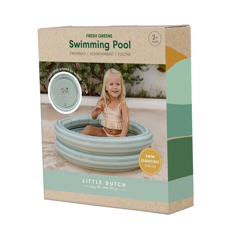 PISCINA INFANTIL INFLABLE LITTLE DUTCH ·FRESH VERDE· - Happy Moments Baby