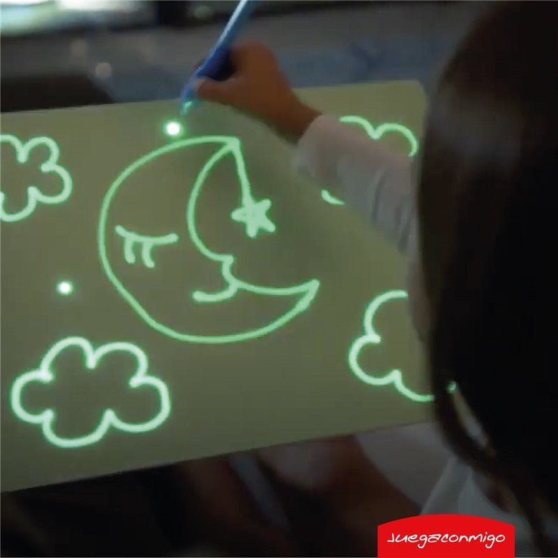 PIZARRA MÁGICA FLUORESCENTE ·PINTAFLUO A4· - Happy Moments Baby