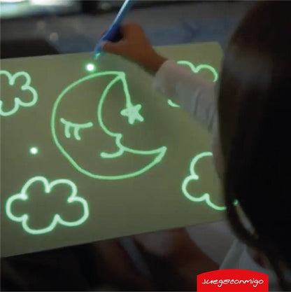 PIZARRA MÁGICA FLUORESCENTE ·PINTAFLUO A4· - Happy Moments Baby