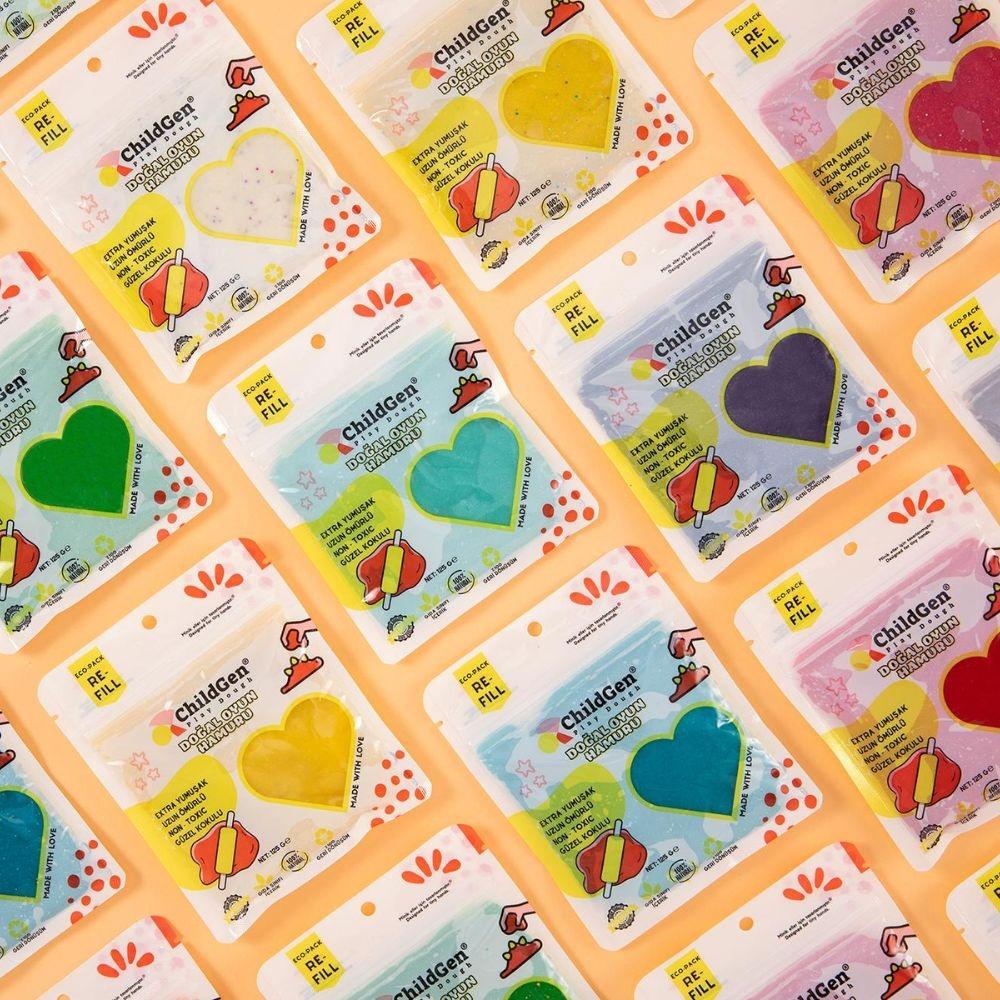 PLASTILINA NATURAL CHILDGEN ·ECOPACK 9 BOLSITAS· - Happy Moments Baby