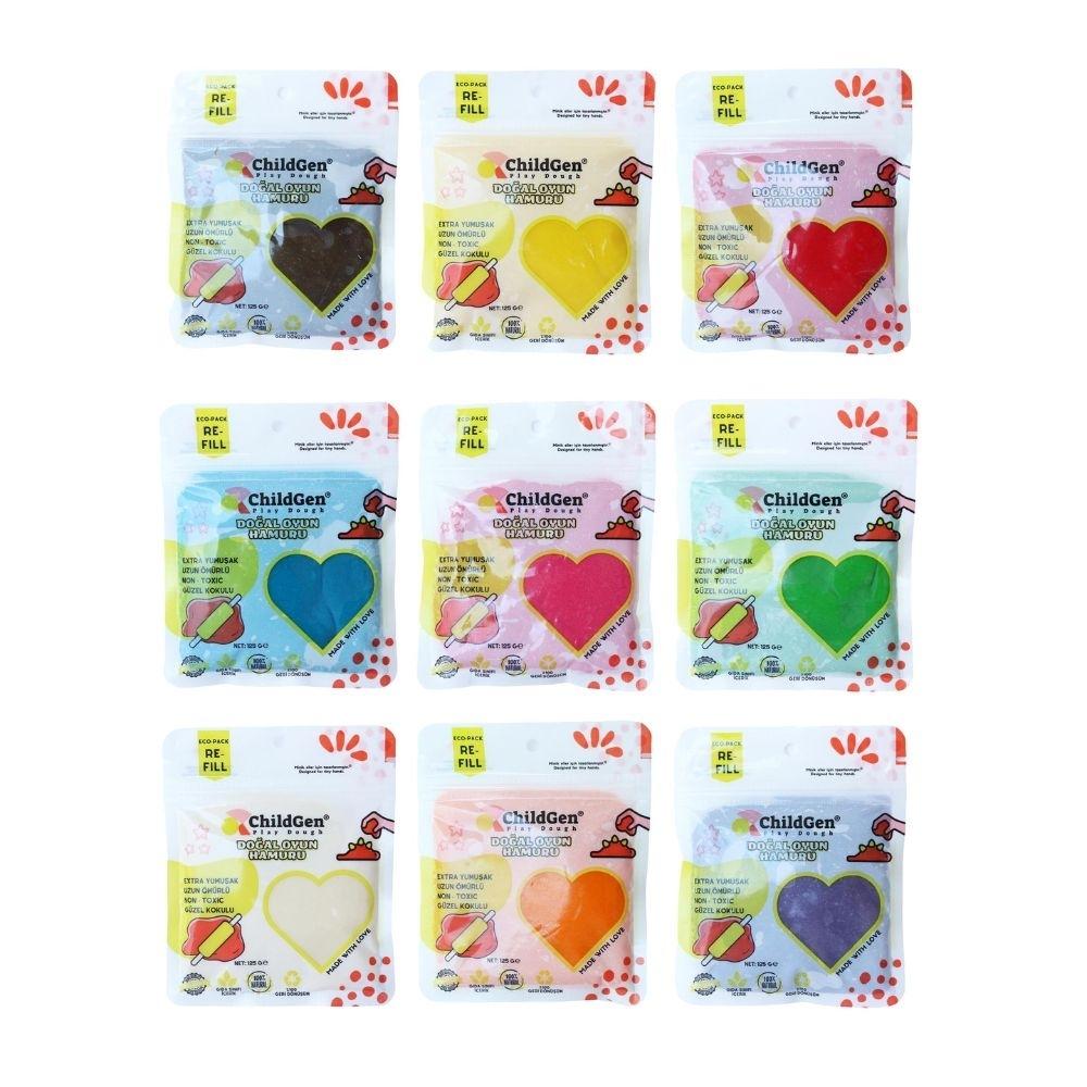 PLASTILINA NATURAL CHILDGEN ·ECOPACK 9 BOLSITAS· - Happy Moments Baby