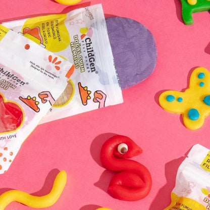 PLASTILINA NATURAL CHILDGEN ·ECOPACK 9 BOLSITAS· - Happy Moments Baby