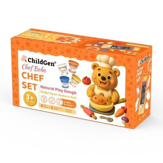 PLASTILINA NATURAL CHILDGEN ·PAW PALS CHEF SET· - Happy Moments Baby