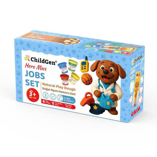 PLASTILINA NATURAL CHILDGEN ·PAW PALS JOBS SET· - Happy Moments Baby
