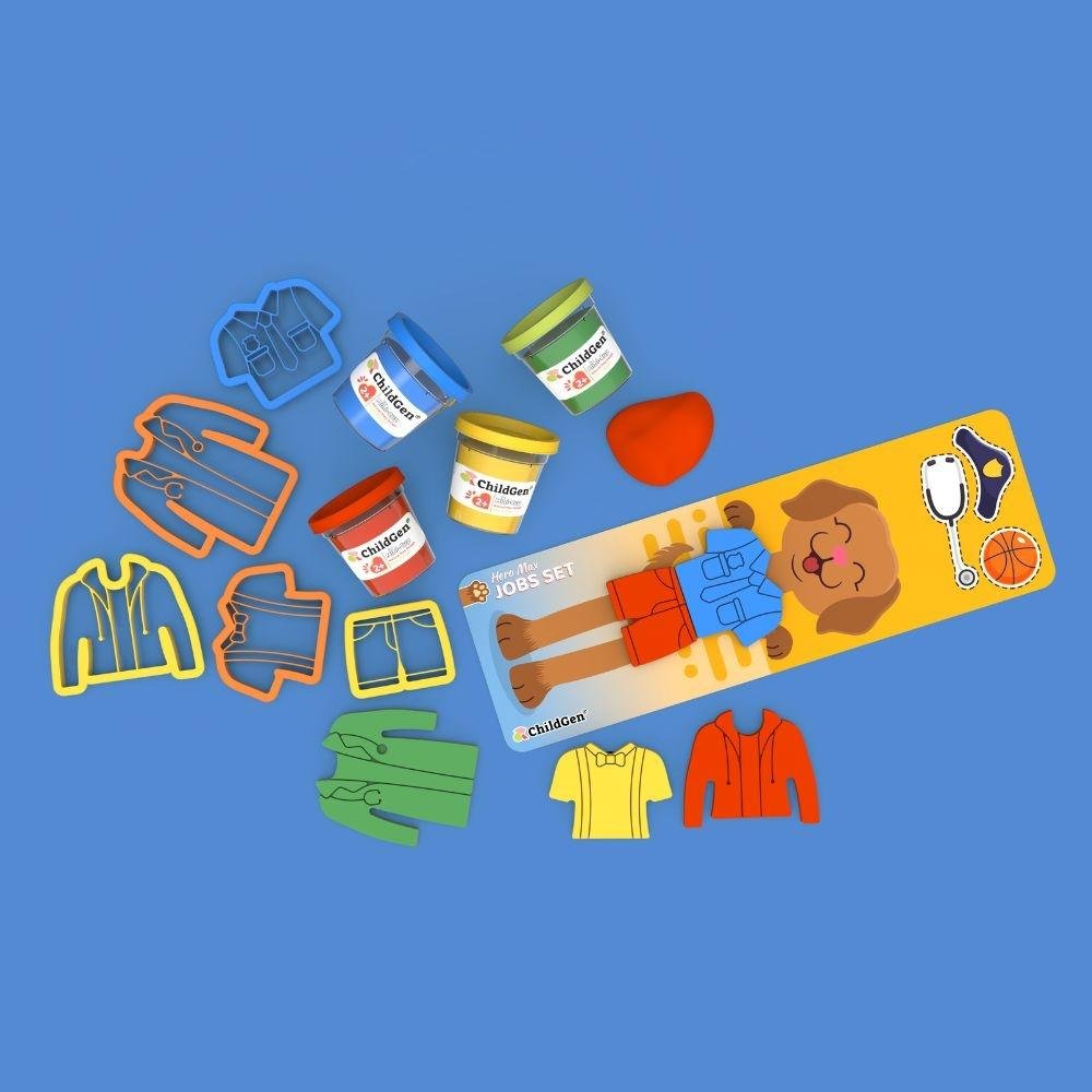 PLASTILINA NATURAL CHILDGEN ·PAW PALS JOBS SET· - Happy Moments Baby