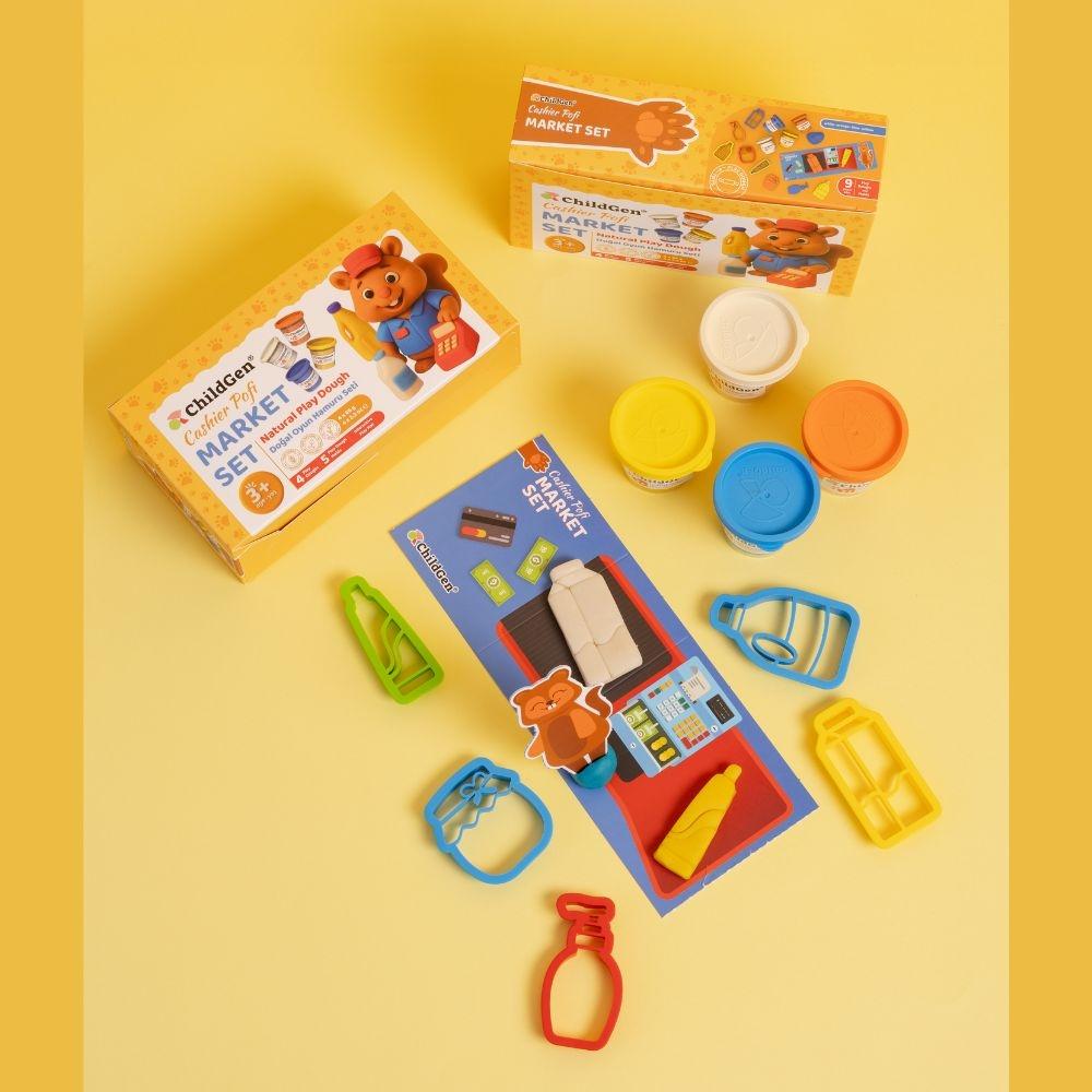 PLASTILINA NATURAL CHILDGEN ·PAW PALS MARKET SET· - Happy Moments Baby