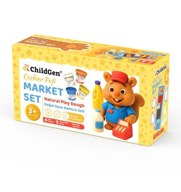 PLASTILINA NATURAL CHILDGEN ·PAW PALS MARKET SET· - Happy Moments Baby