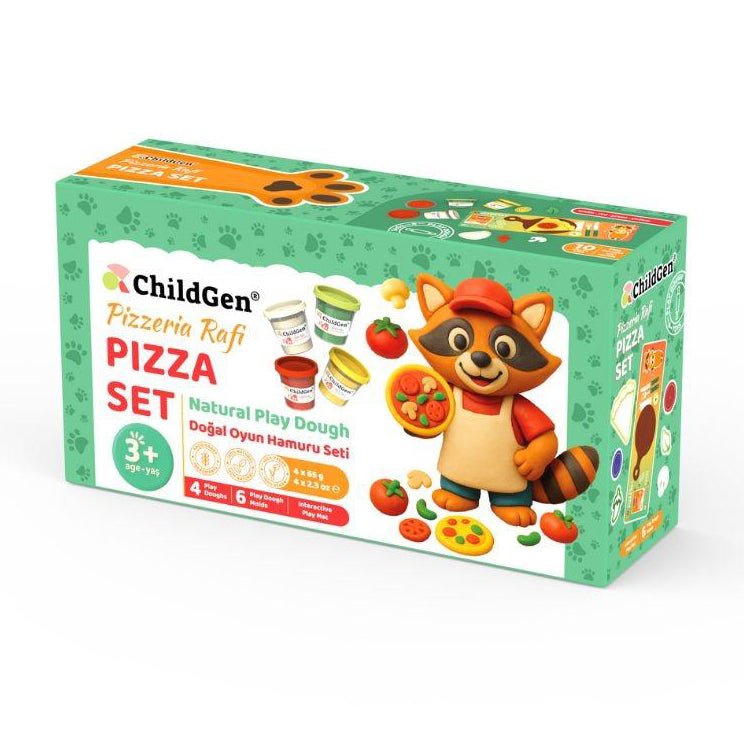 PLASTILINA NATURAL CHILDGEN ·PAW PALS PIZZA SET· - Happy Moments Baby