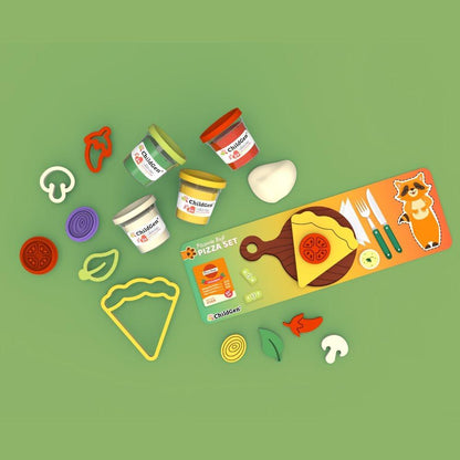 PLASTILINA NATURAL CHILDGEN ·PAW PALS PIZZA SET· - Happy Moments Baby