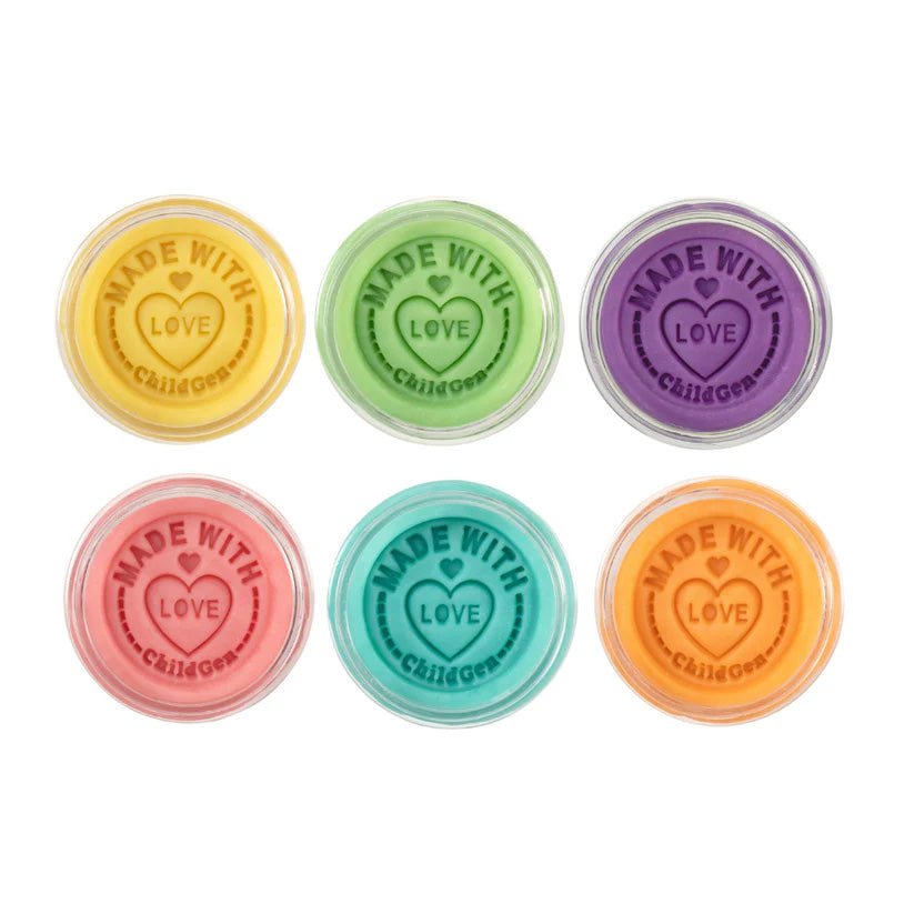 PLASTILINA NATURAL CHILDGEN ·SET DE 6 BOTES 125g PASTEL· - Happy Moments Baby