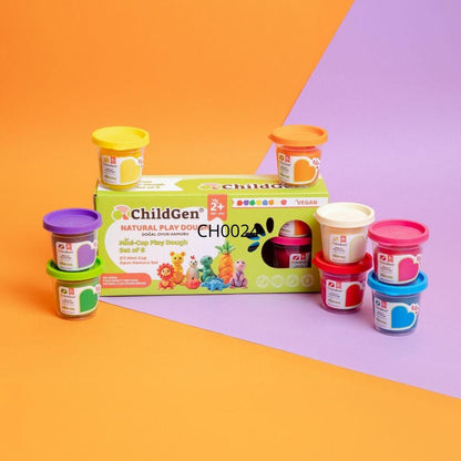 PLASTILINA NATURAL CHILDGEN ·SET DE 8 BOTES 65g· - Happy Moments Baby