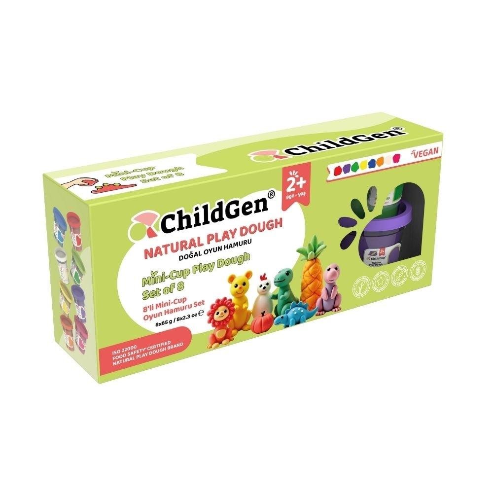 PLASTILINA NATURAL CHILDGEN ·SET DE 8 BOTES 65g· - Happy Moments Baby
