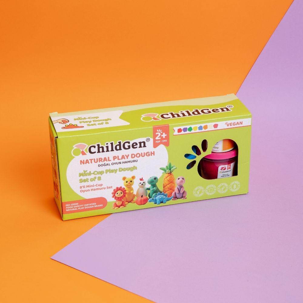 PLASTILINA NATURAL CHILDGEN ·SET DE 8 BOTES 65g· - Happy Moments Baby