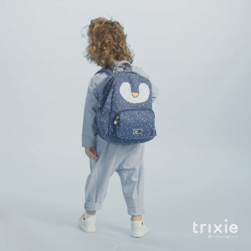 MOCHILA GRANDE INFANTIL TRIXIE ·PINGÜINO·