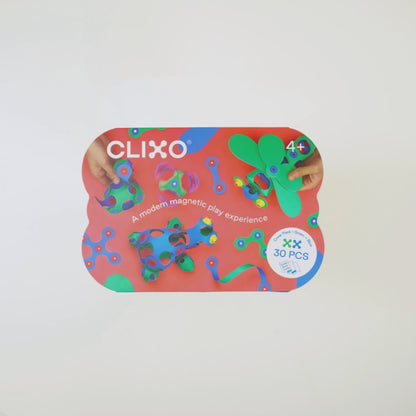 JUEGO DE CONSTRUCCIÓN MAGNÉTICO ·CLIXO CREW PACK - AZUL/VERDE·
