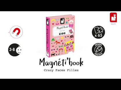 MAGNETI'BOOK JANOD ·CRAZY FACES CHICAS·