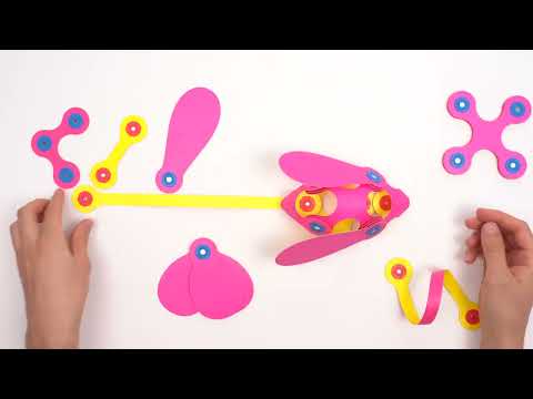 JUEGO DE CONSTRUCCIÓN MAGNÉTICO ·CLIXO ITSY PACK - FLAMINGO/TURQUESA·