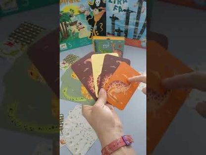 JUEGO DE CARTAS DJECO ·DINO CRAFT·