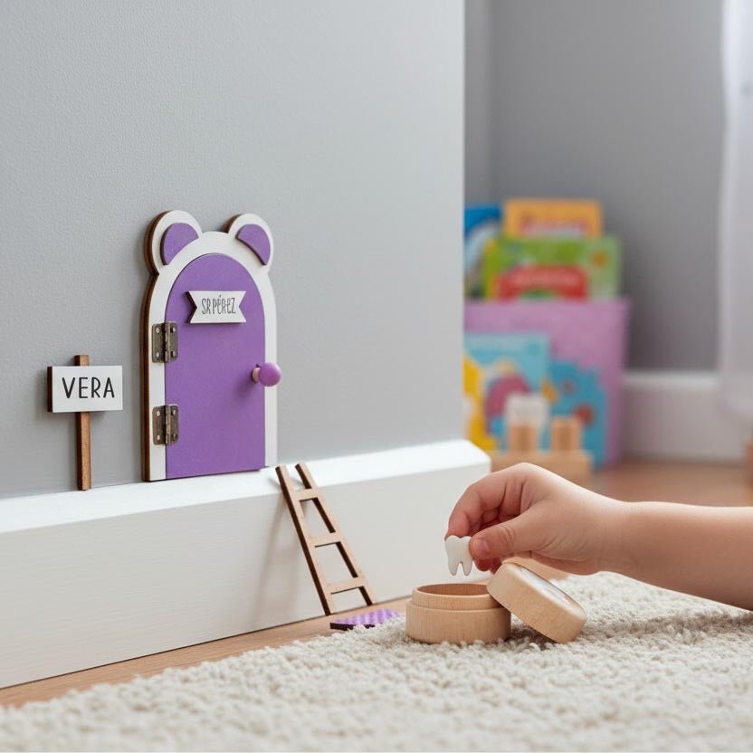 PUERTA RATONCITO PÉREZ ·LILA· - Happy Moments Baby