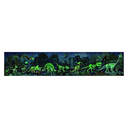 PUZZLE 1,5M 200 PIEZAS FLUORESCENTE HAPE ·DINOSAURIOS· - Happy Moments Baby