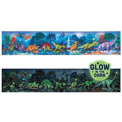 PUZZLE 1,5M 200 PIEZAS FLUORESCENTE HAPE ·DINOSAURIOS· - Happy Moments Baby