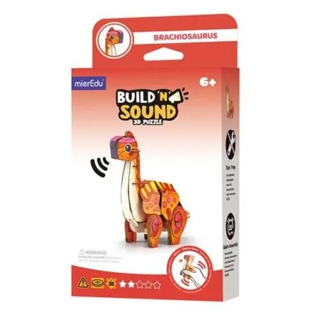 PUZZLE 3D CON SONIDO BUILD 'N' SOUND ·BRACHIOSAURUS· - Happy Moments Baby