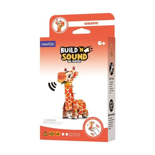 PUZZLE 3D CON SONIDO BUILD 'N' SOUND ·GIRAFFE· - Happy Moments Baby