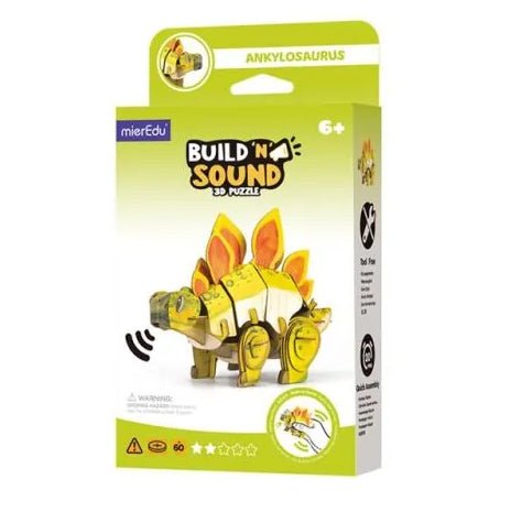 PUZZLE 3D CON SONIDO BUILD 'N' SOUND ·STEGOSAURUS· - Happy Moments Baby