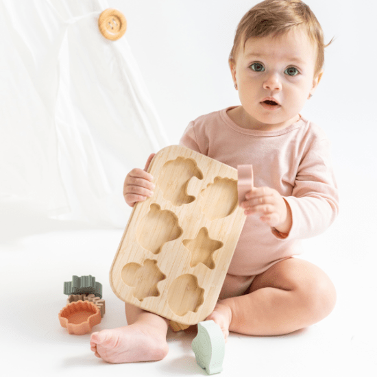 PUZZLE ENCAJABLE SILICONA SARO ·SEA LIFE· - Happy Moments Baby