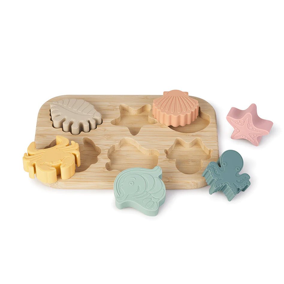 PUZZLE ENCAJABLE SILICONA SARO ·SEA LIFE· - Happy Moments Baby