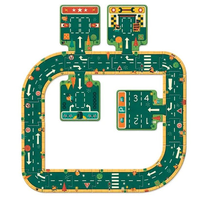 PUZZLE GIGANTE DJECO ·POP TO PLAY CARRETERAS· - Happy Moments Baby