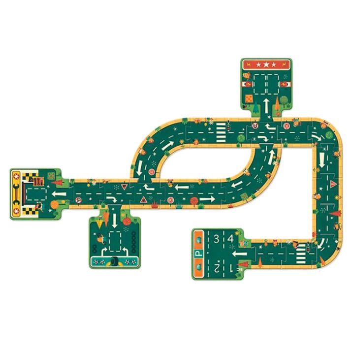 PUZZLE GIGANTE DJECO ·POP TO PLAY CARRETERAS· - Happy Moments Baby