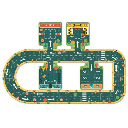 PUZZLE GIGANTE DJECO ·POP TO PLAY CARRETERAS· - Happy Moments Baby