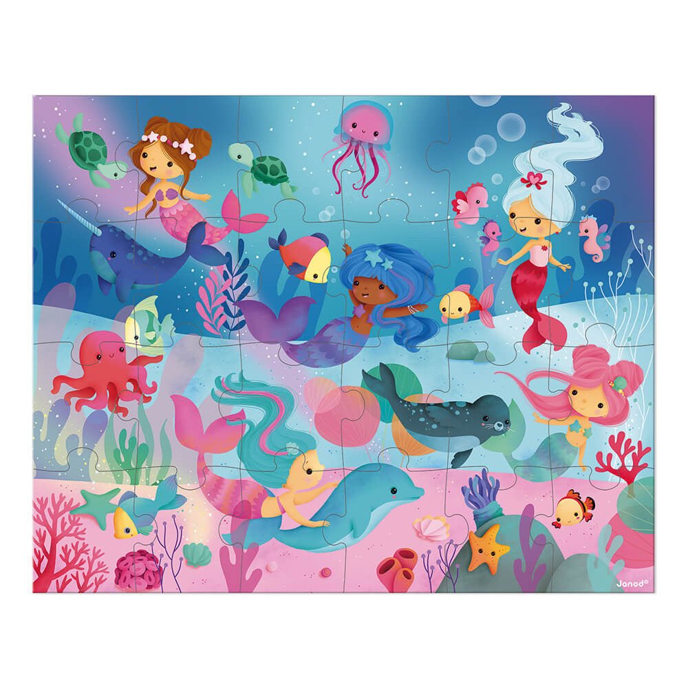 PUZZLE JANOD +3 AÑOS ·SIRENAS 24 PIEZAS· - Happy Moments Baby