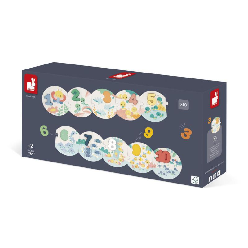 PUZZLE JANOD ·MIS PRIMEROS NÚMEROS· - Happy Moments Baby